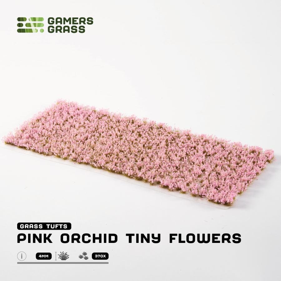 Gamer's Grass Tufts -  Pink Orchid Tiny Flowers