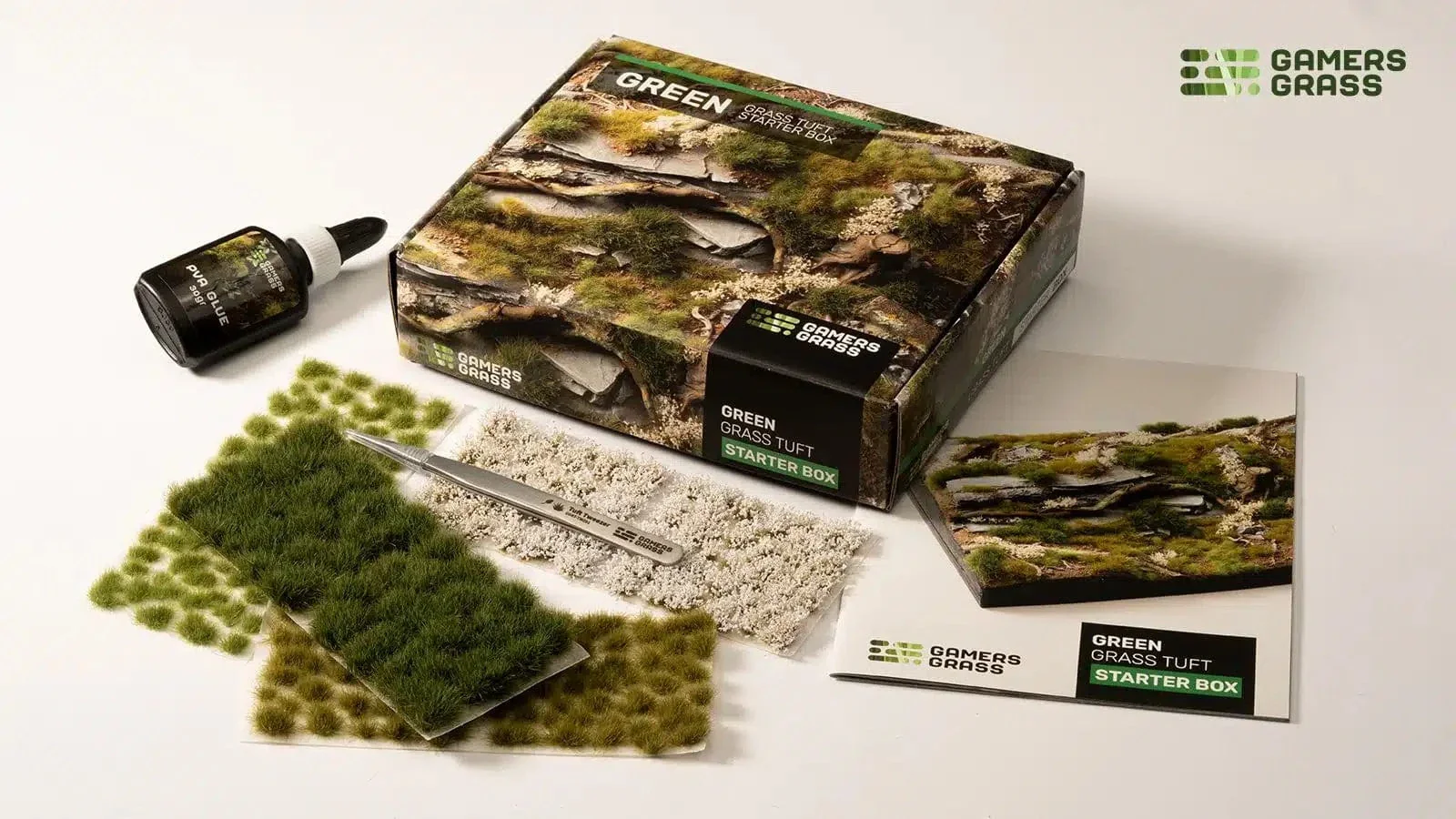 Gamer's Grass Tufts Starter Box set - Green Grass