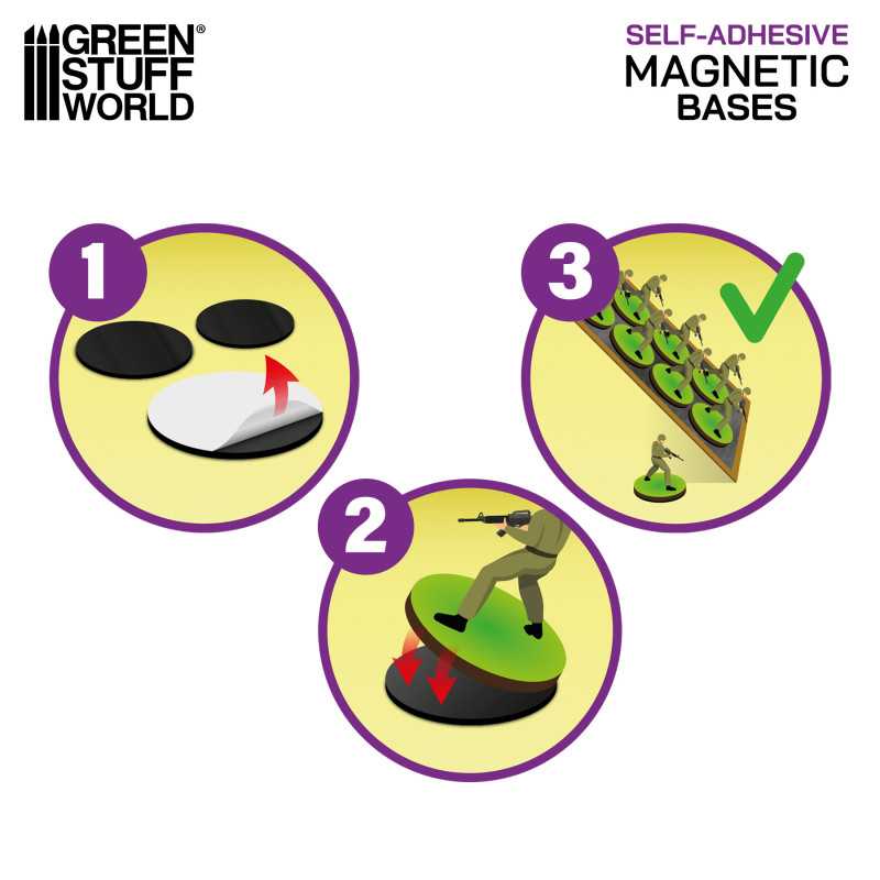 GSW Magnetic Adhesive Sheets - Precut Sizes - Oval 60x35mm - Image 2