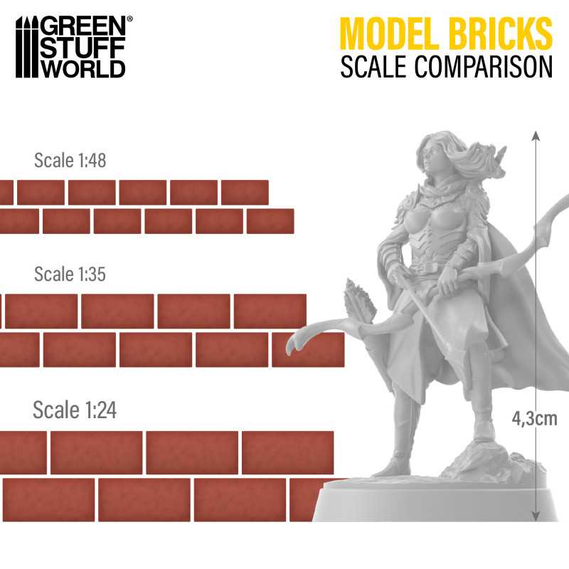 GSW Miniature Model Bricks - Grey x800 1:24 - Image 2