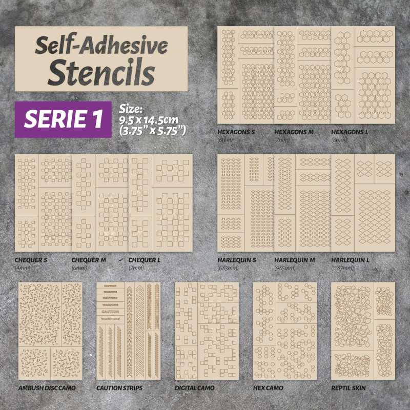 GSW Self-Adhesive Stencils - Digital Camo - Image 2