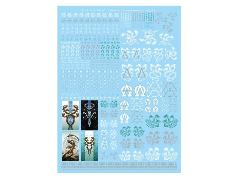 Horus Heresy Alpha Legion Legion Decals Transfer sheet