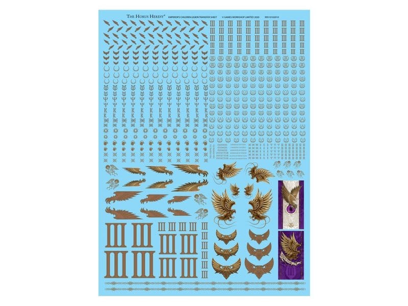Horus Heresy Emperor's Children Legion Decals Transfer sheet
