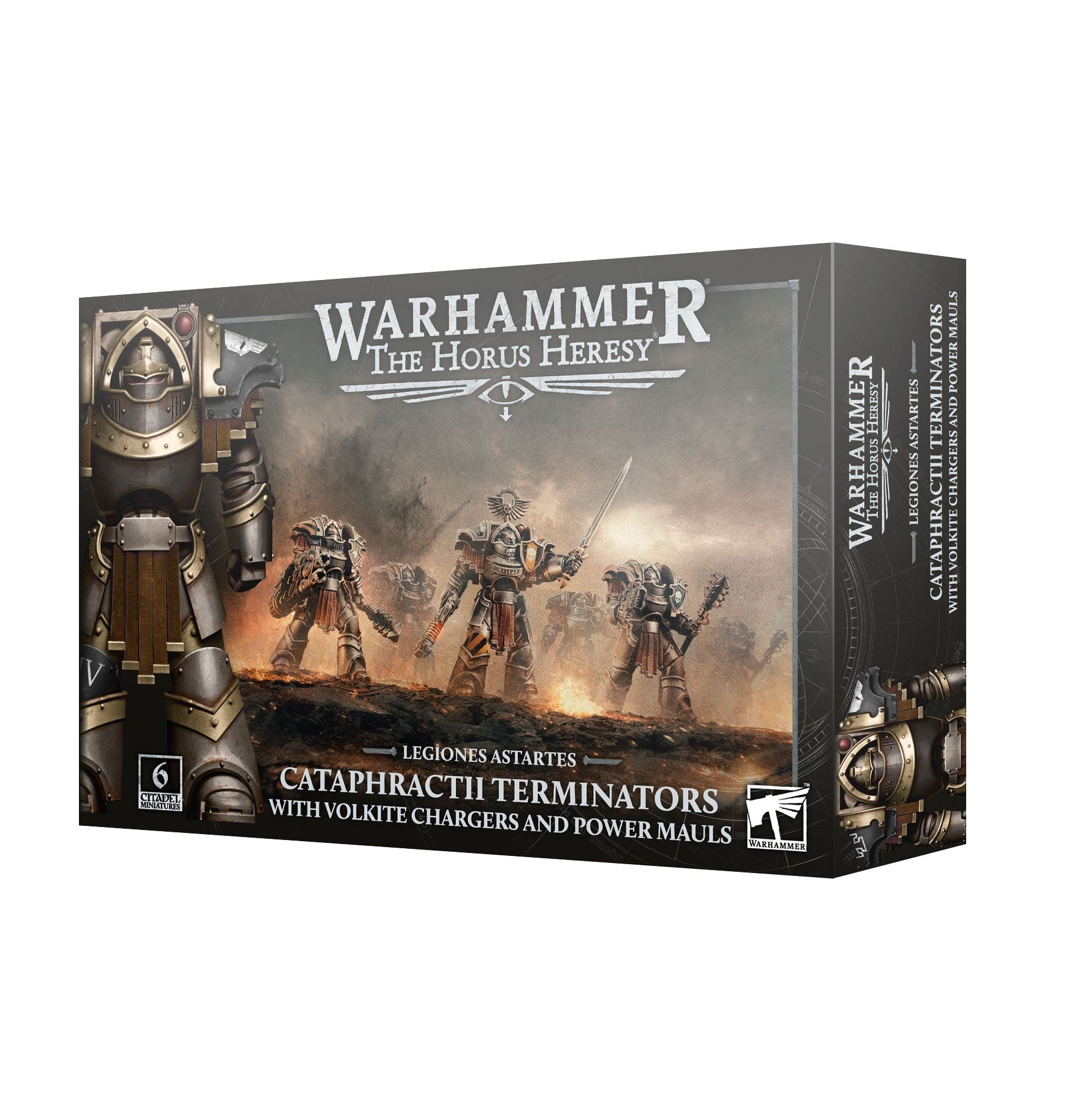 Horus Heresy Legiones Astartes Cataphractii Terminators with Volkite Chargers and Power Mauls