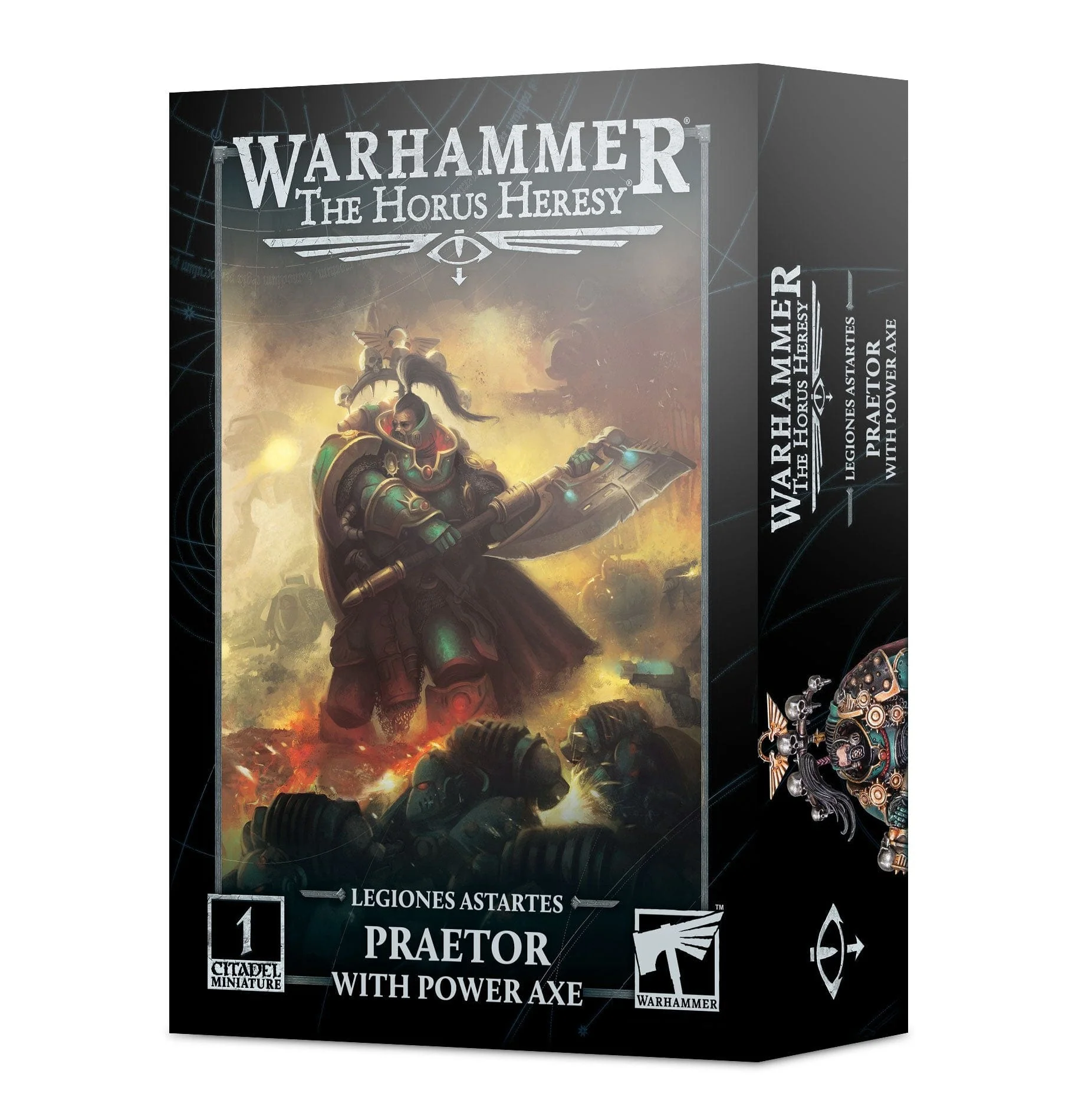 Horus Heresy Legiones Astartes Praetor with Power Axe