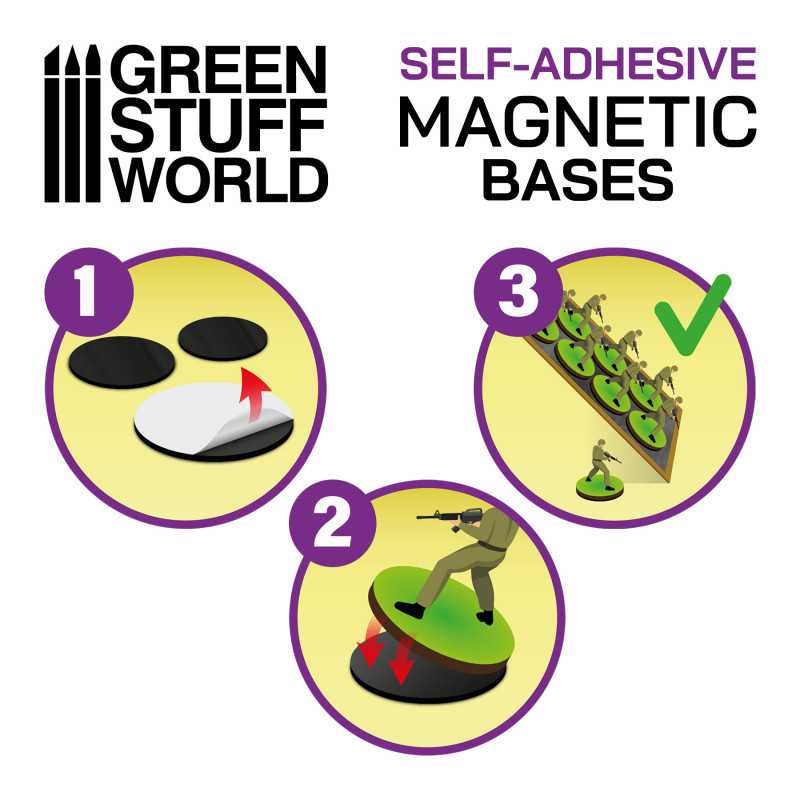 GSW Magnetic Adhesive Sheets - Precut Sizes - 55mm - Image 2