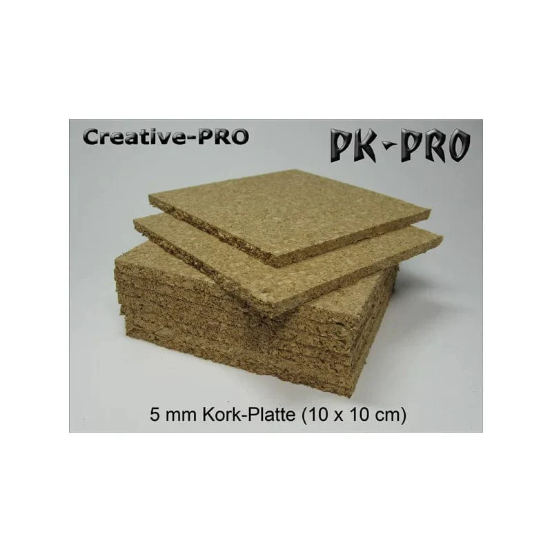 PK-PRO Basing Materials - Cork Tile 10x10cm - 5mm