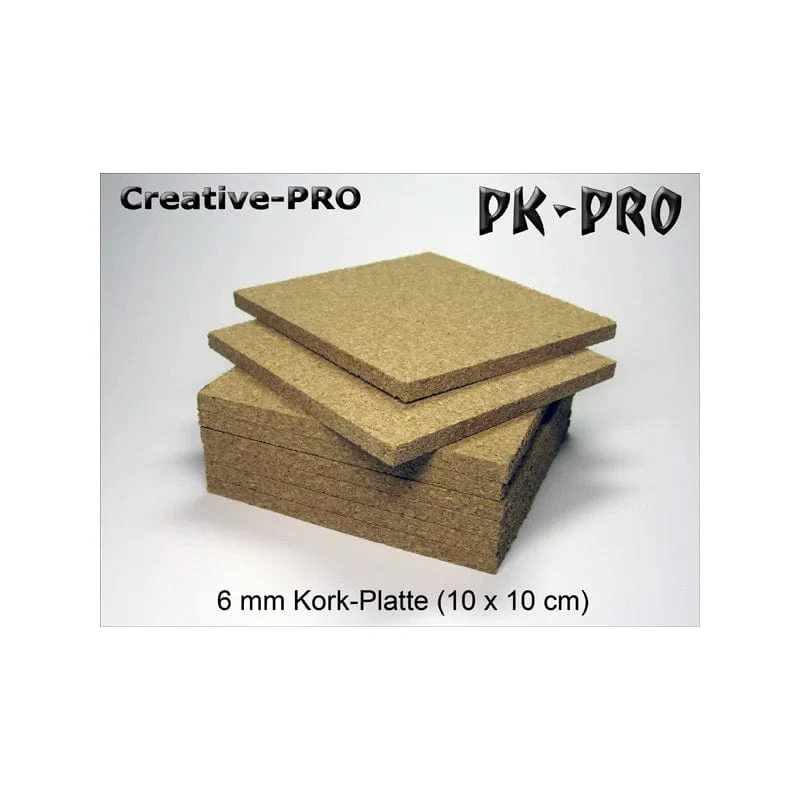 PK-PRO Basing Materials - Cork Tile 10x10cm - 6mm