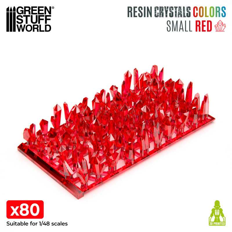 GSW Resin Crystals - Small RED x80