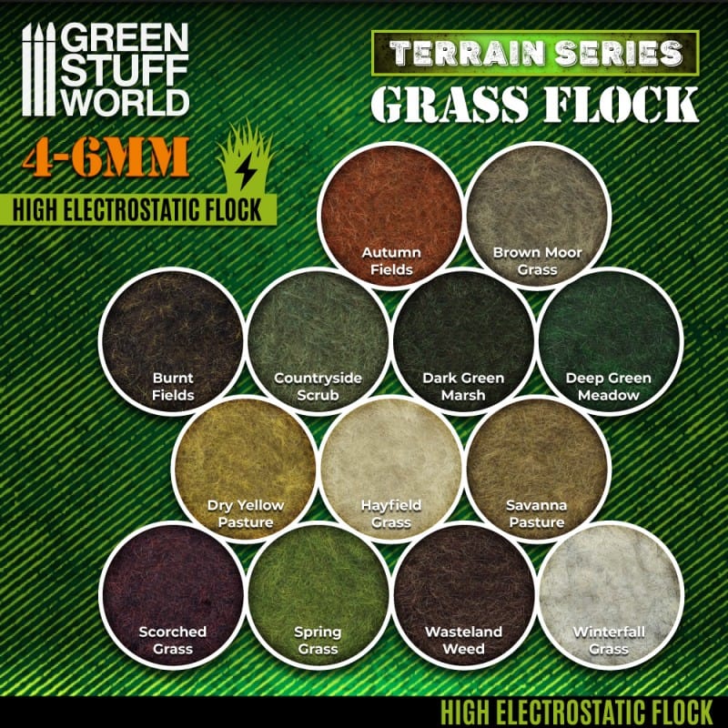 GSW Static Grass Flock 4-6mm - Spring Grass 200ml - Image 3