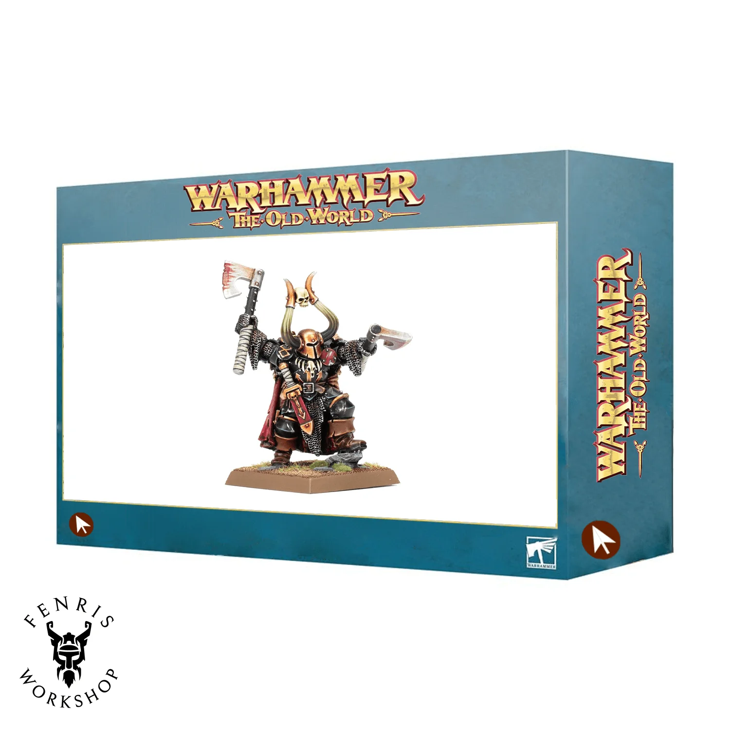 The Old World Warriors of Chaos Champion of Chaos with Hand Axes