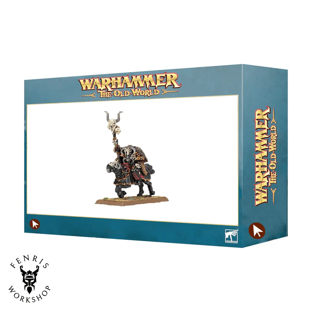 The Old World Warriors of Chaos Sorcerer Lord on Chaos Steed