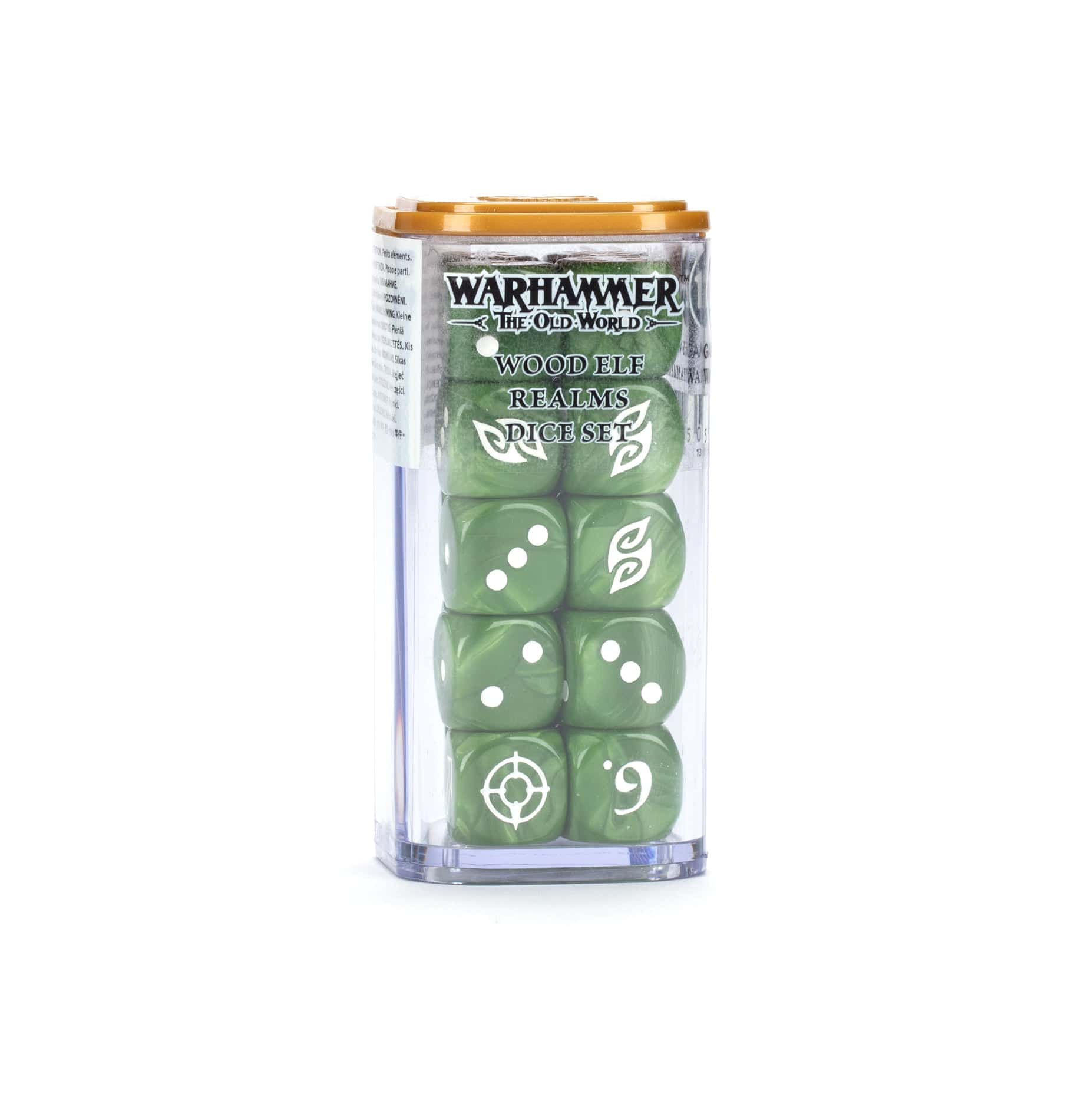 The Old World Wood Elf Realms dice set
