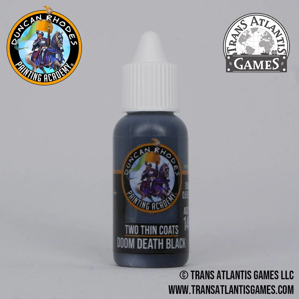 Two Thin Coats by Duncan Rhodes 15ml - Doom Death Black