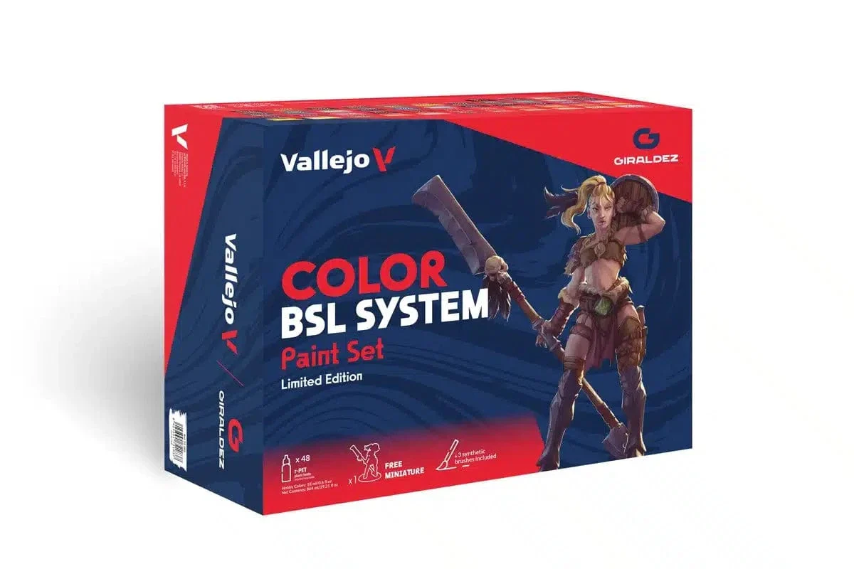 Vallejo Angel Giraldez - BSL Color Paint Set x48 + 3x Brushes