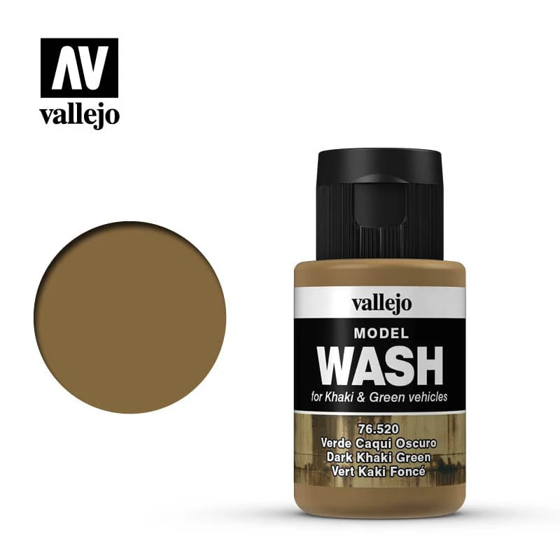 Vallejo Dark Khaki Green Model Wash 35ml