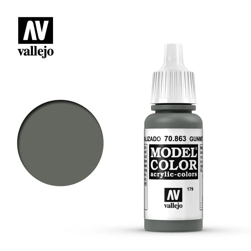 Vallejo Model Color Metallic Gunmetal 17ml - (198)