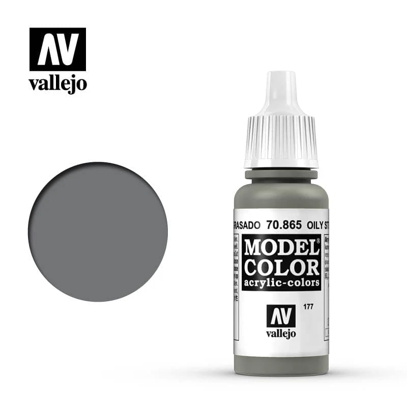 Vallejo Model Color Metallic Oily Steel 17ml - (196)