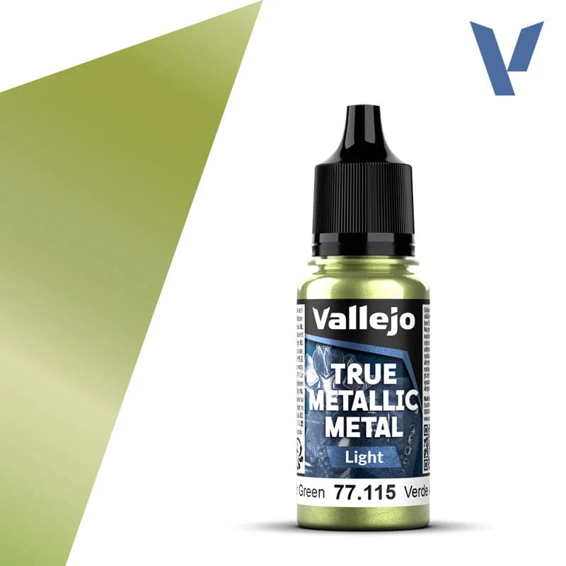 Vallejo True Metallic Metal 18ml - Light Amber Green