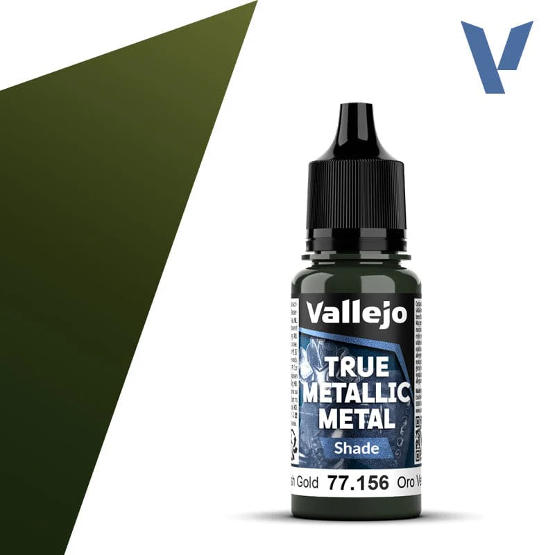 Vallejo True Metallic Metal 18ml - Shade Greenish Gold