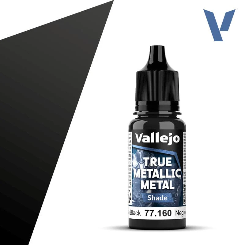 Vallejo True Metallic Metal 18ml - Shade Obsidian Black