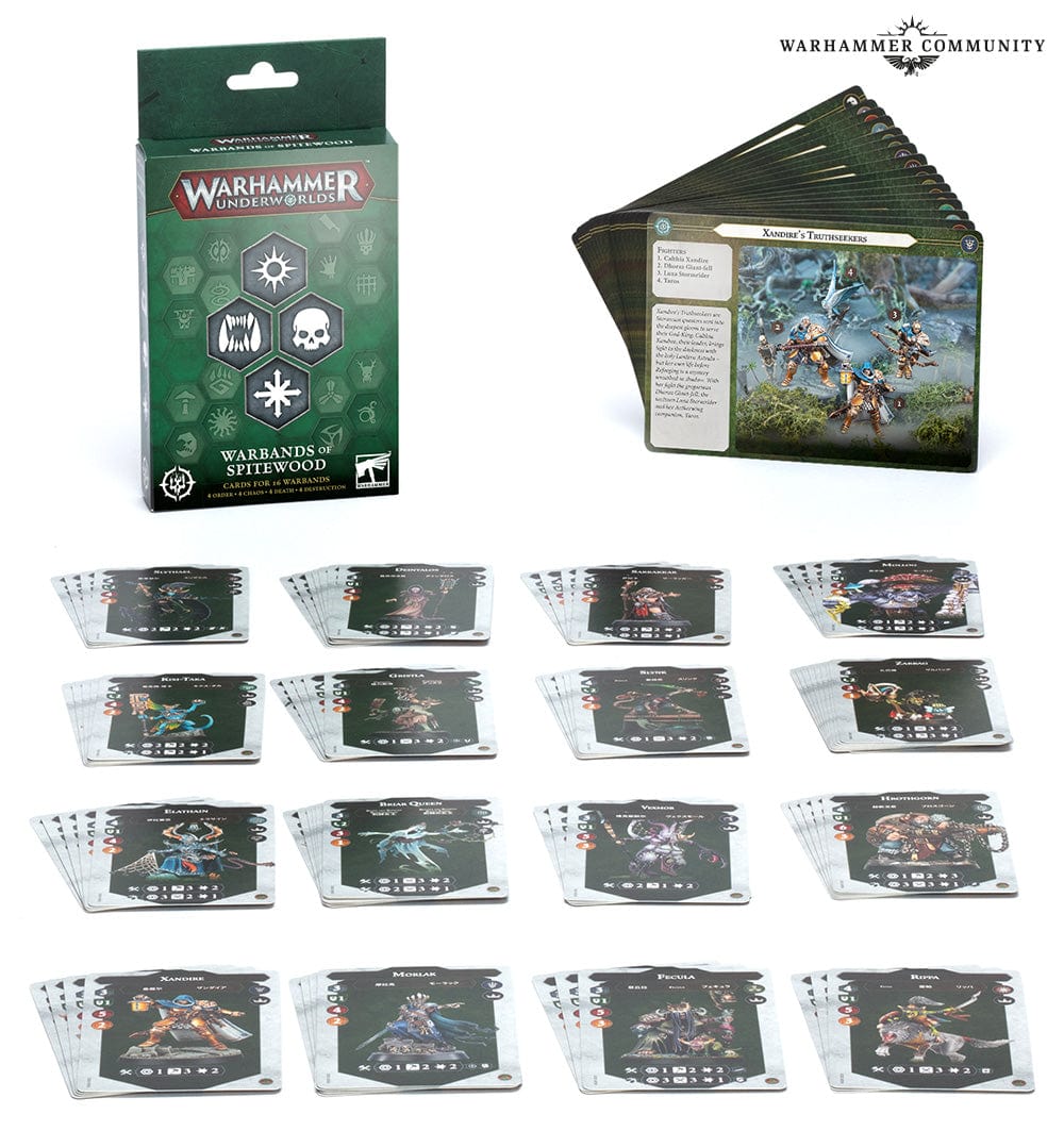 Warhammer Underworlds Warbands of Spitewood Cards (FRANÇAIS)
